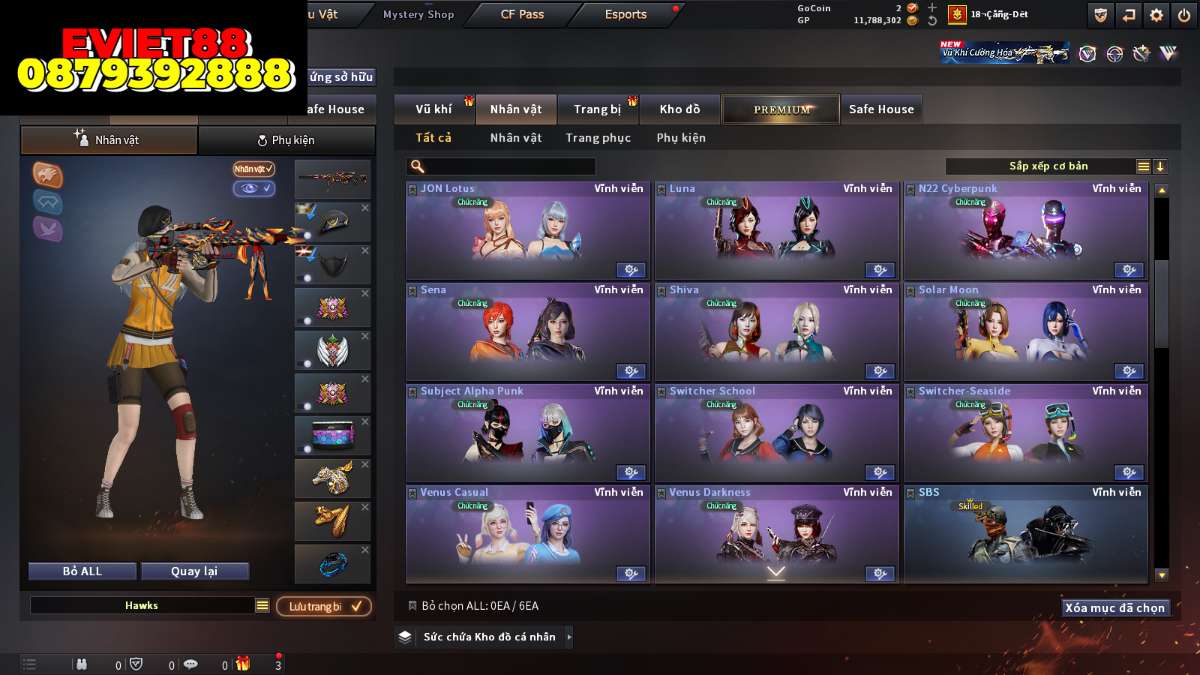 shop acc cf uy tin gia re